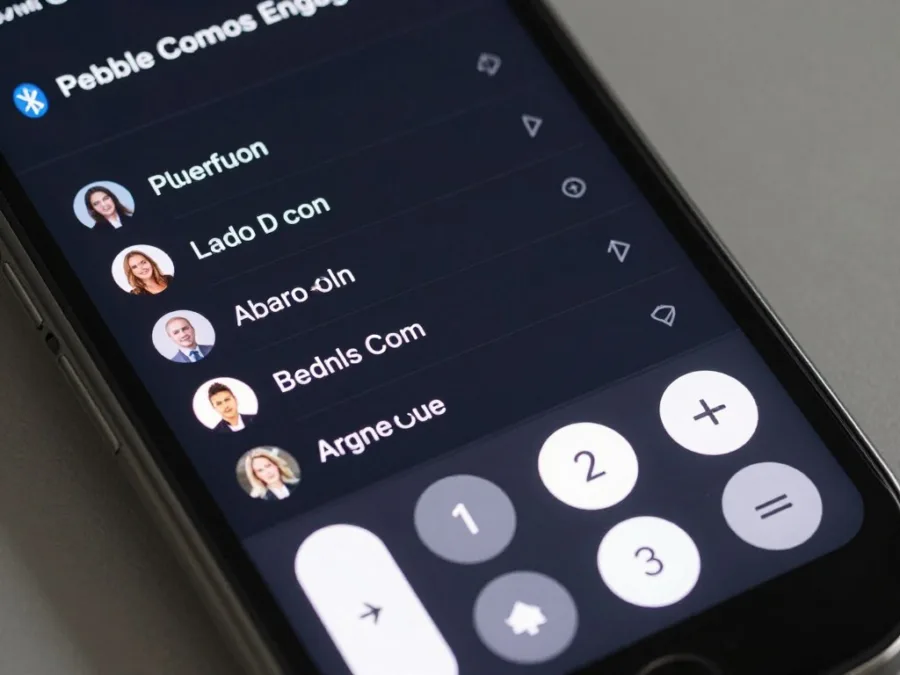 Pebble Cosmos Engage calling interface