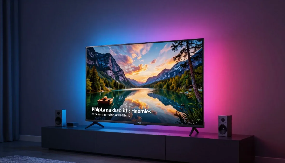 Philips Ambilight Android TV with ambient lighting effect