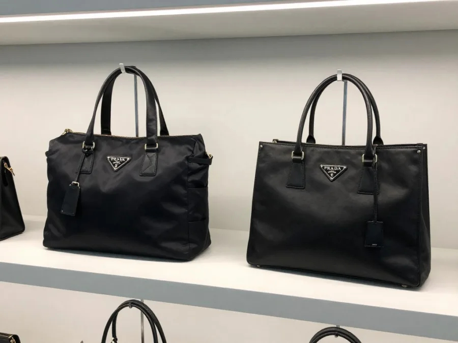 Prada nylon bags and leather handbag collection