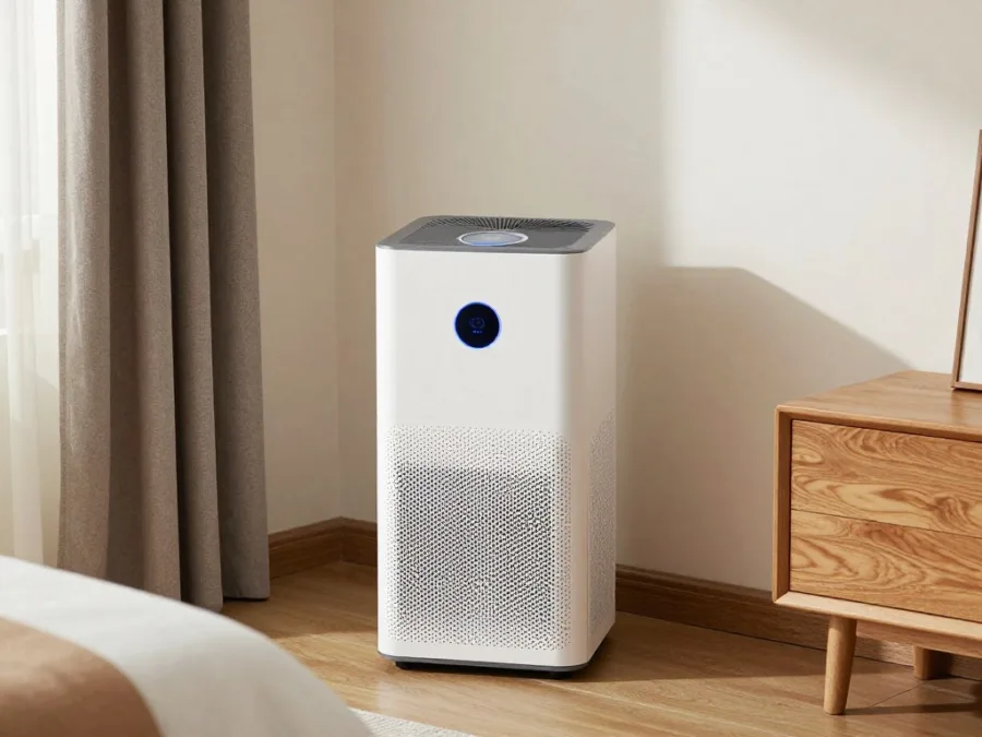 Proper air purifier placement in room corner