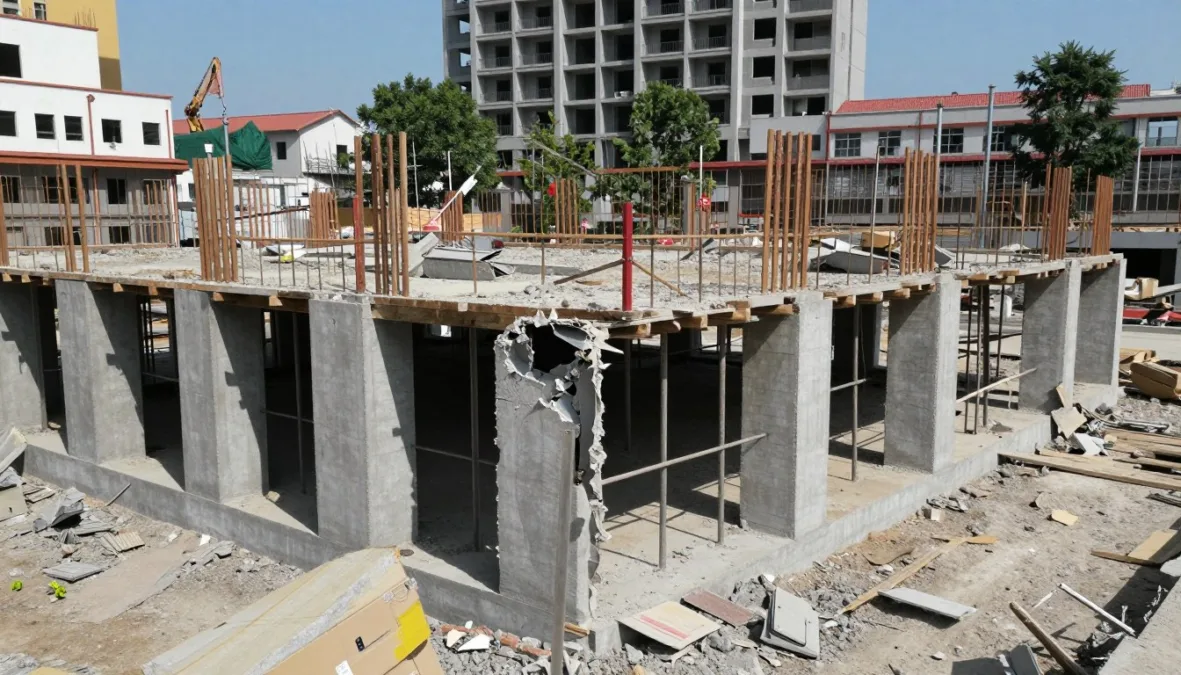 Public infrastructure project affected by corruption