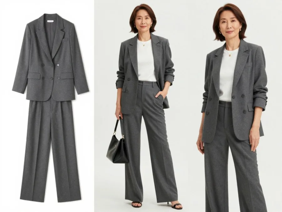 Relaxed tailored summer outfit for women over 50