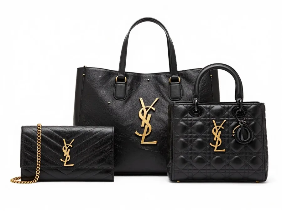 Saint Laurent handbag collection featuring classic styles