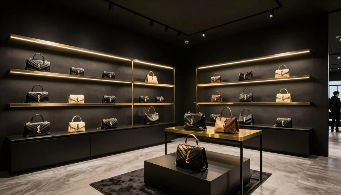 Saint Laurent store interior with modern design