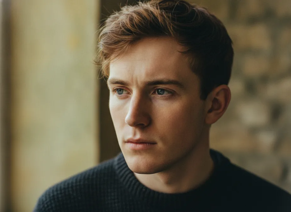 Sensitive Irish actor portrait
