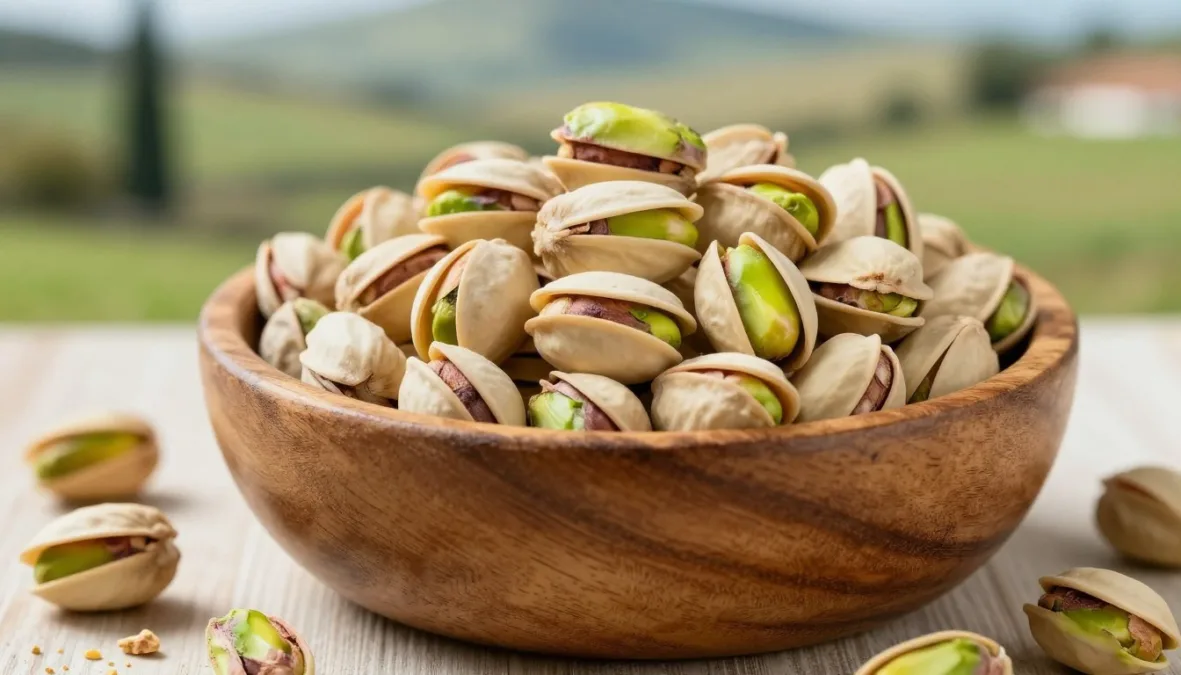 Sicilian pistachios used for gelato