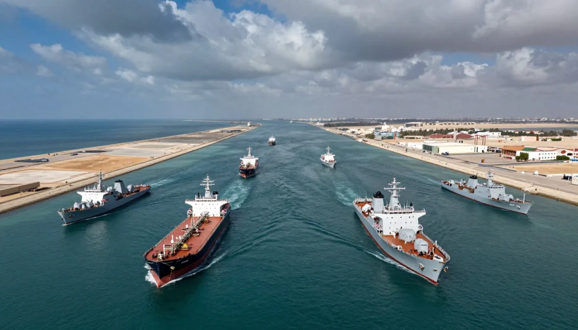 Strait of Hormuz naval vessels during the 2026 Iran War conflict
