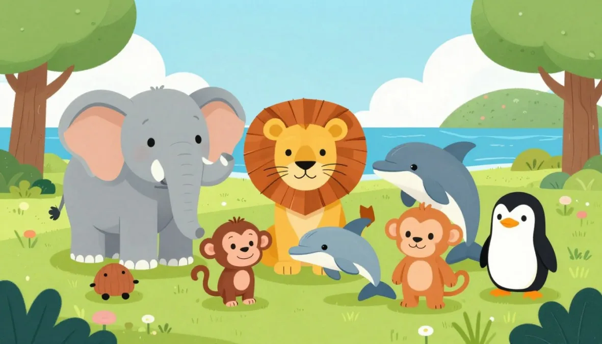 Top 10 animals in the world for kids exploring wildlife together in natural habitat