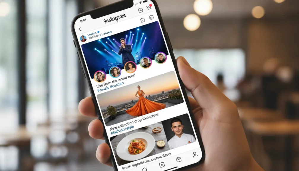 Top celebrity crushes for women on Instagram feed showcase