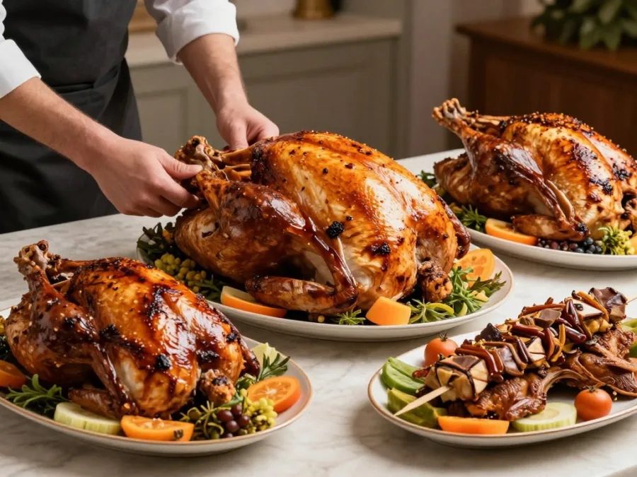 Turkey dishes from different cultures and celebrations