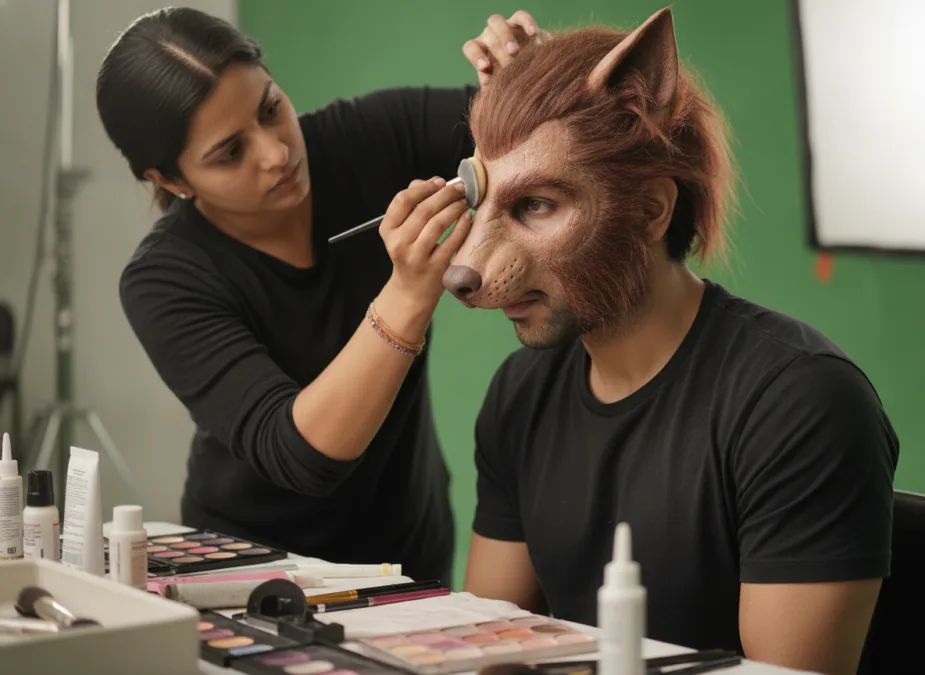 Varun Dhawan in werewolf transformation makeup