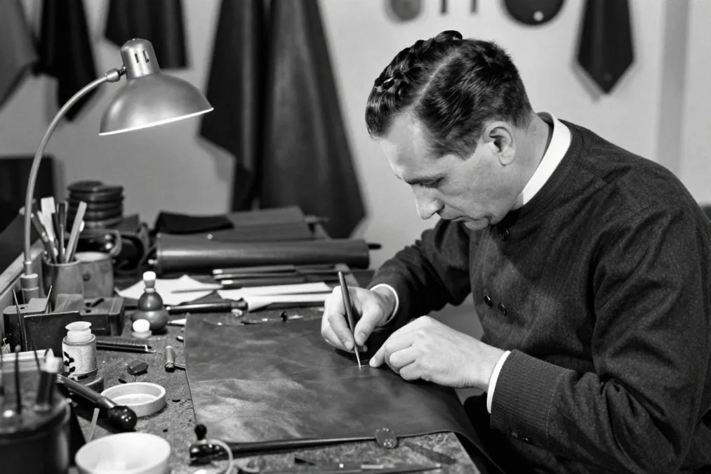 Vintage Gucci leather workshop in Florence