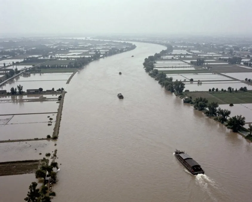 Yangtze River floodplain during the 1935 flood