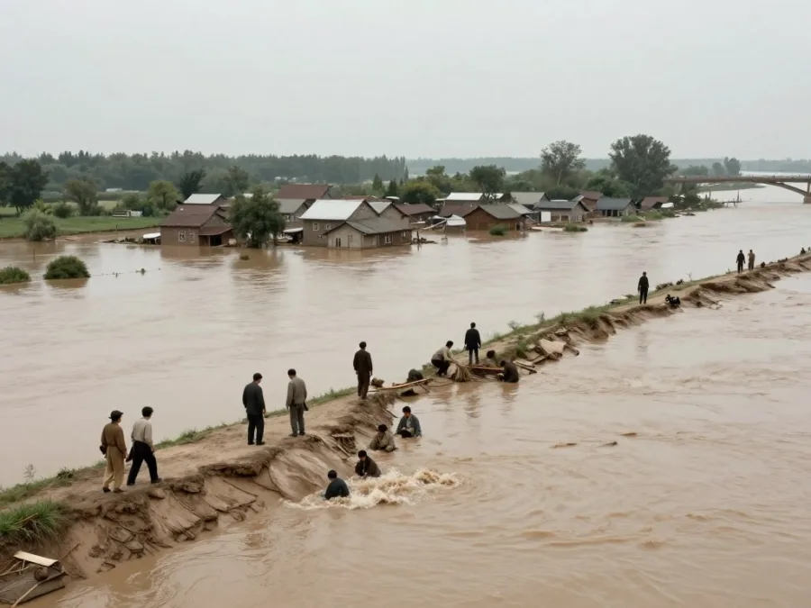 Yellow River flood of 1887 in China