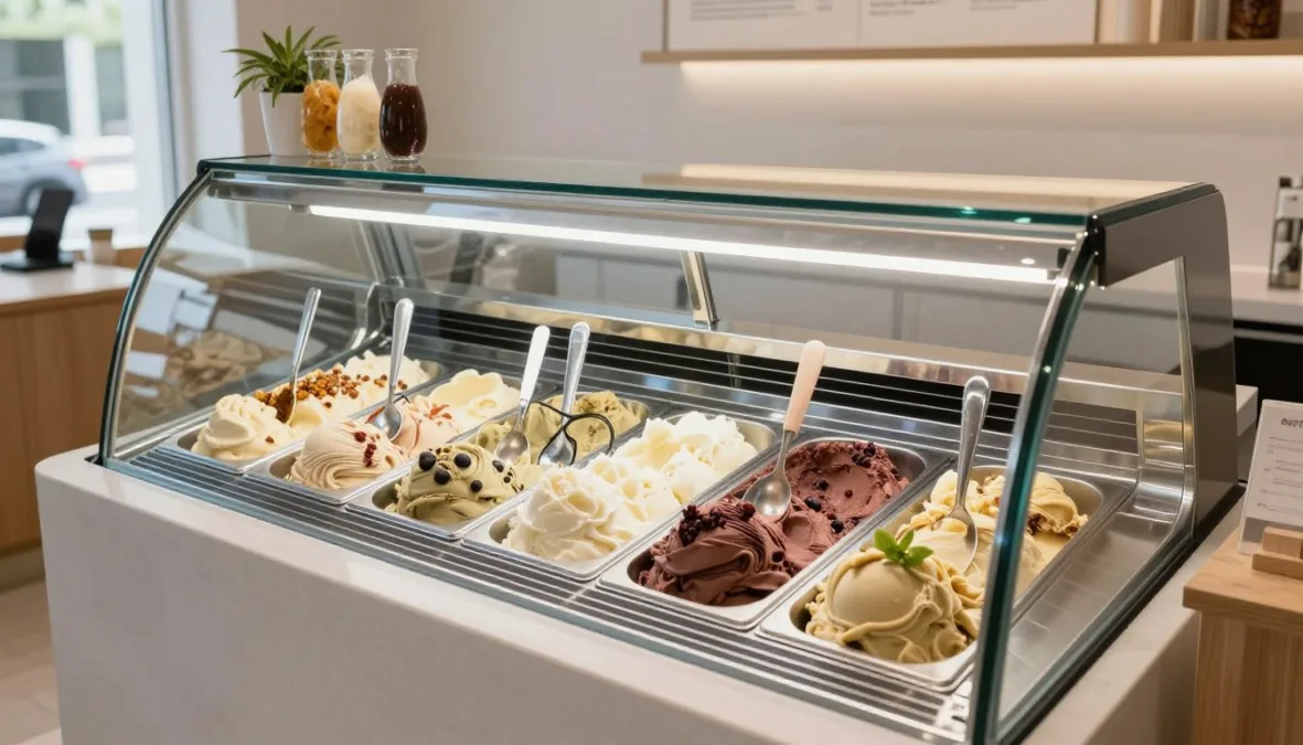 artisan ice cream with unique flavors