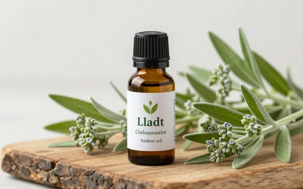 clary sage essential oil massage blend with fresh sage