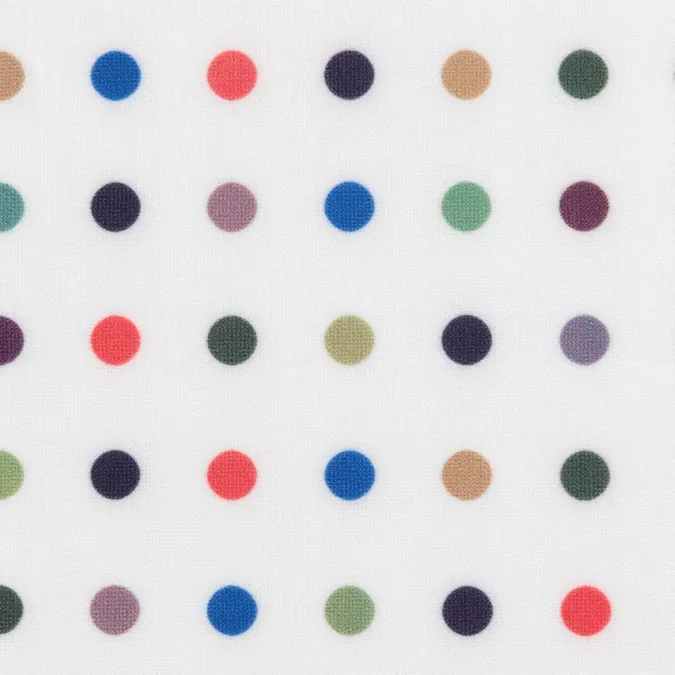 close up of polka dot fabric texture and pattern