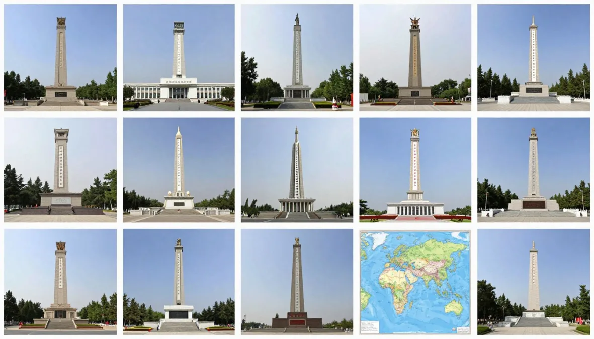 collection of unique border monuments and markers worldwide