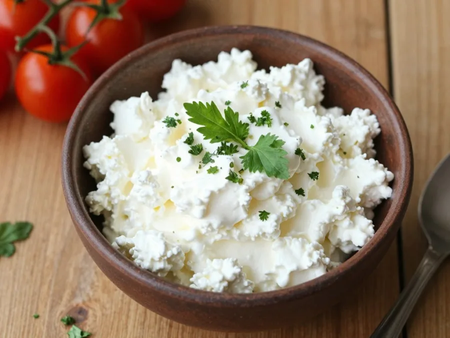 cottage cheese bowl with slow-release protein for overnight muscle recovery