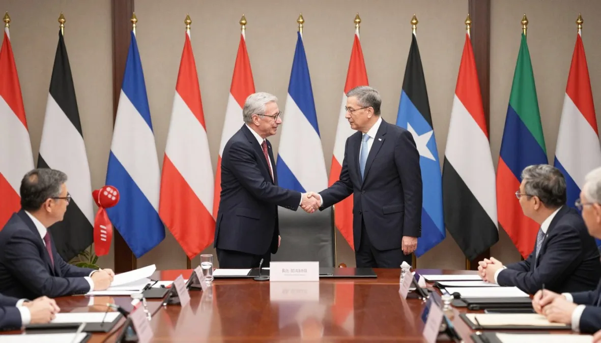 diplomatic meeting between border-sharing nations