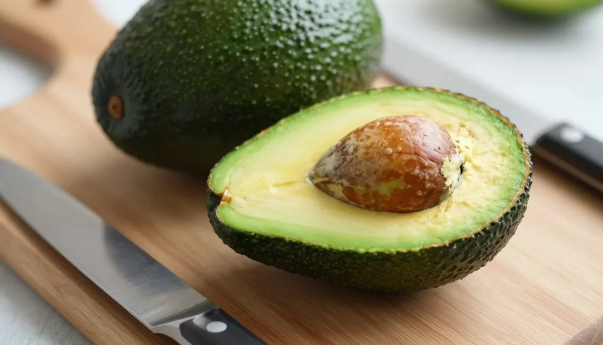 fresh avocado sliced showing creamy texture rich in healthy fats