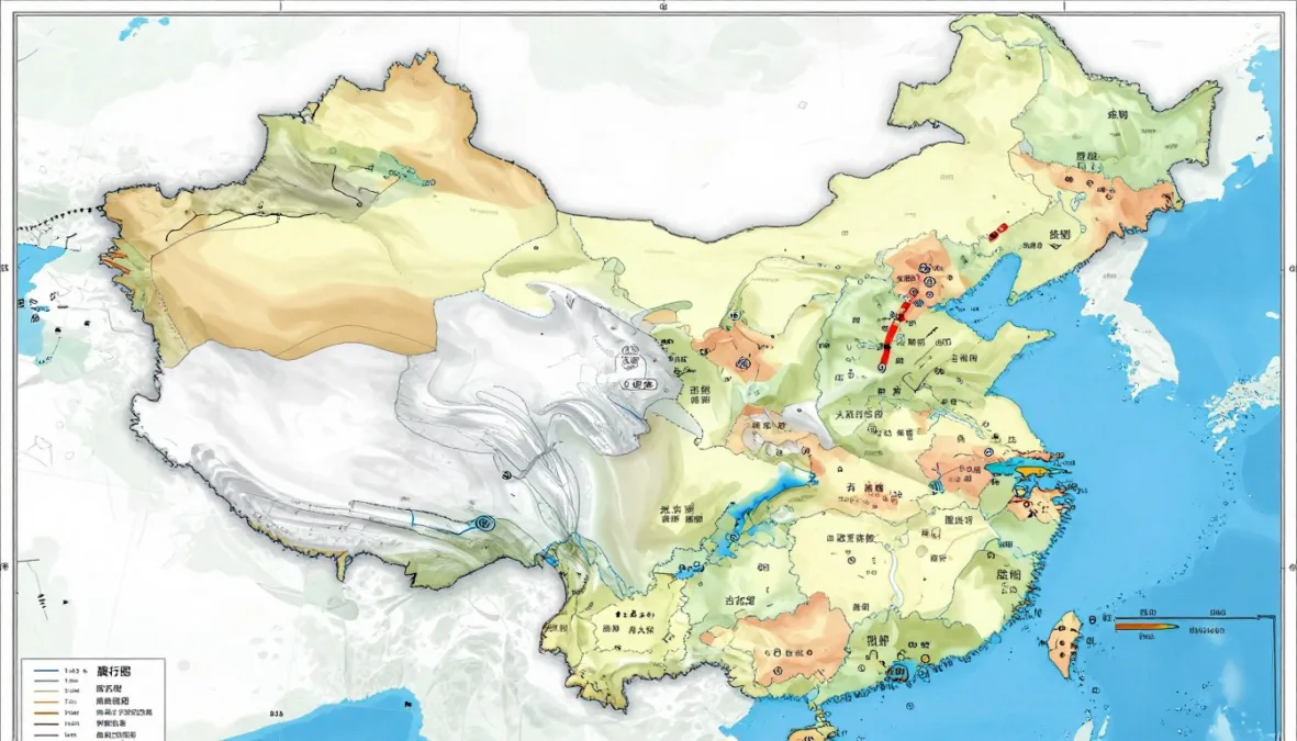 map of China showing all its land borders with neighboring countries