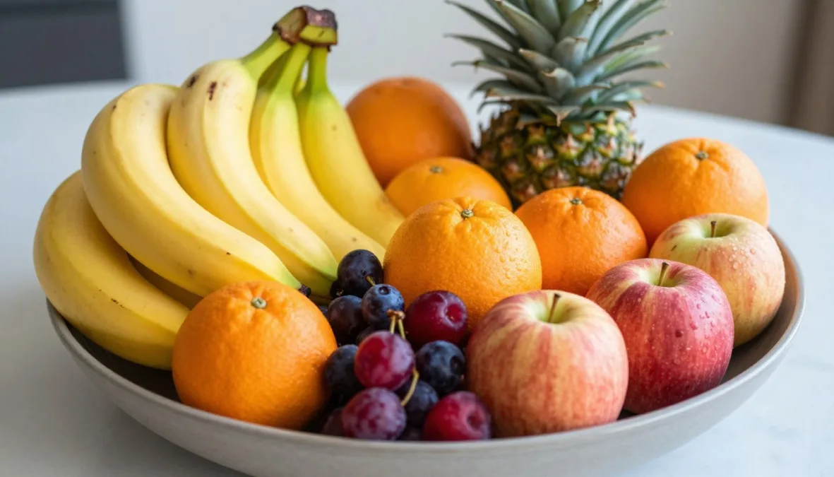 variety of energy boosting fruits arranged together for balanced nutrition