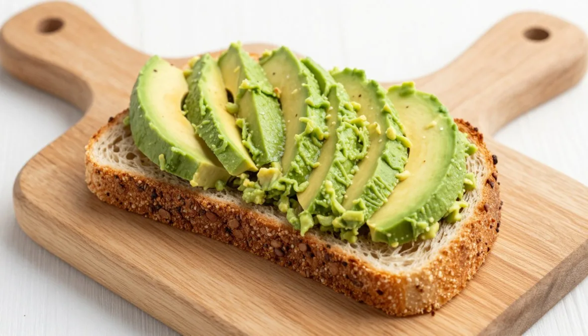 whole grain toast with mashed avocado kids snack