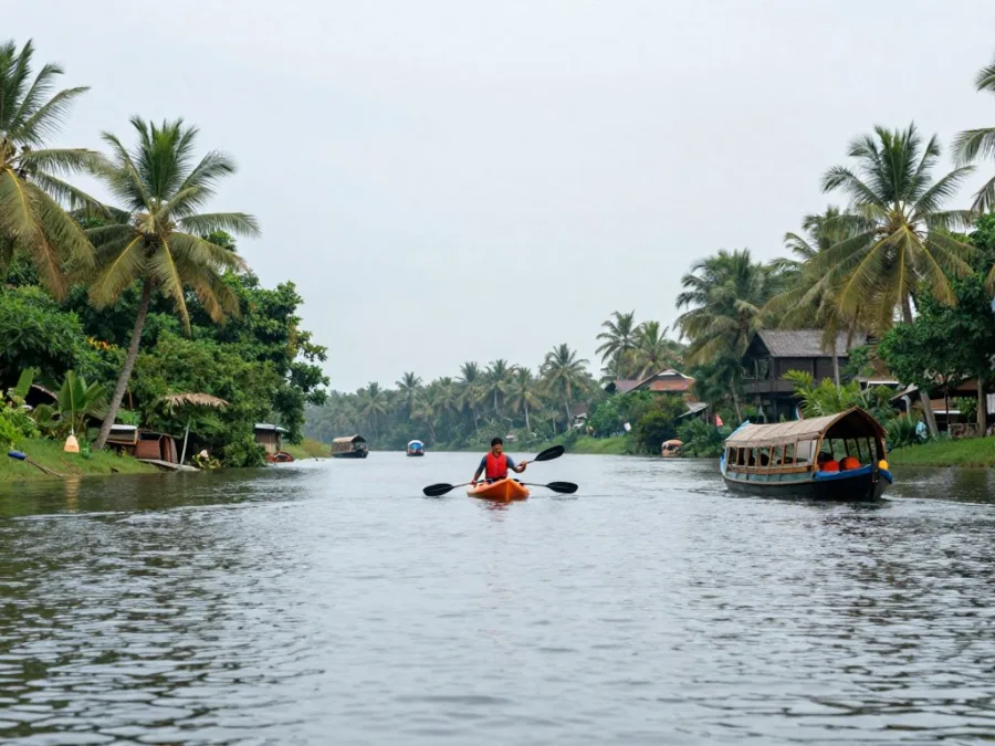 Alappuzha canoe and kayak waterways