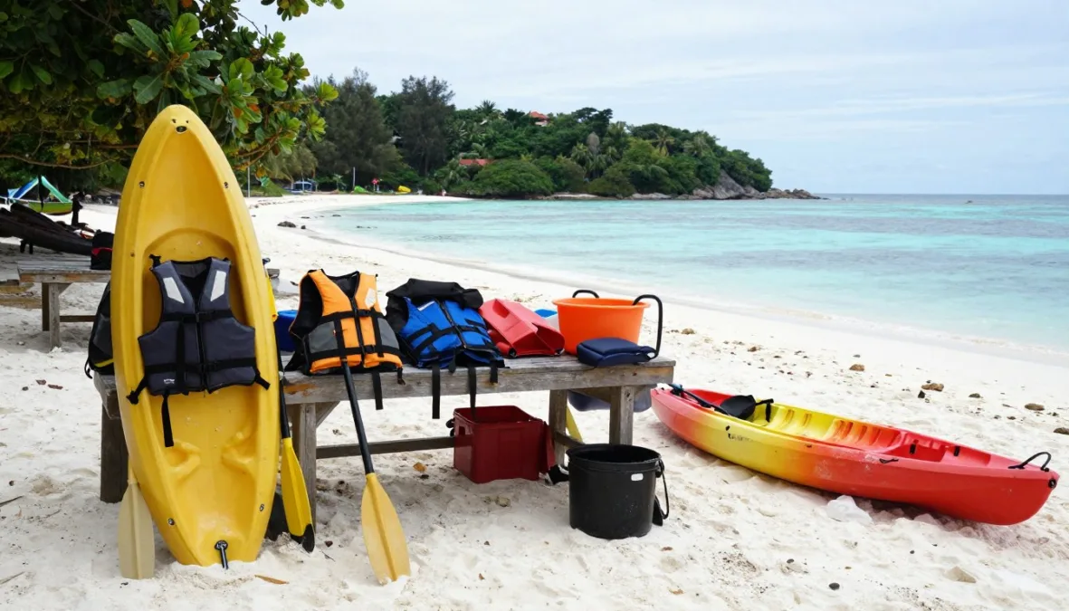 Andaman kayak tour equipment