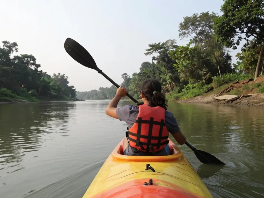 Assam river kayaking experience