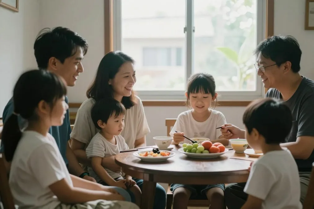 Authentic family documentary photography in natural light