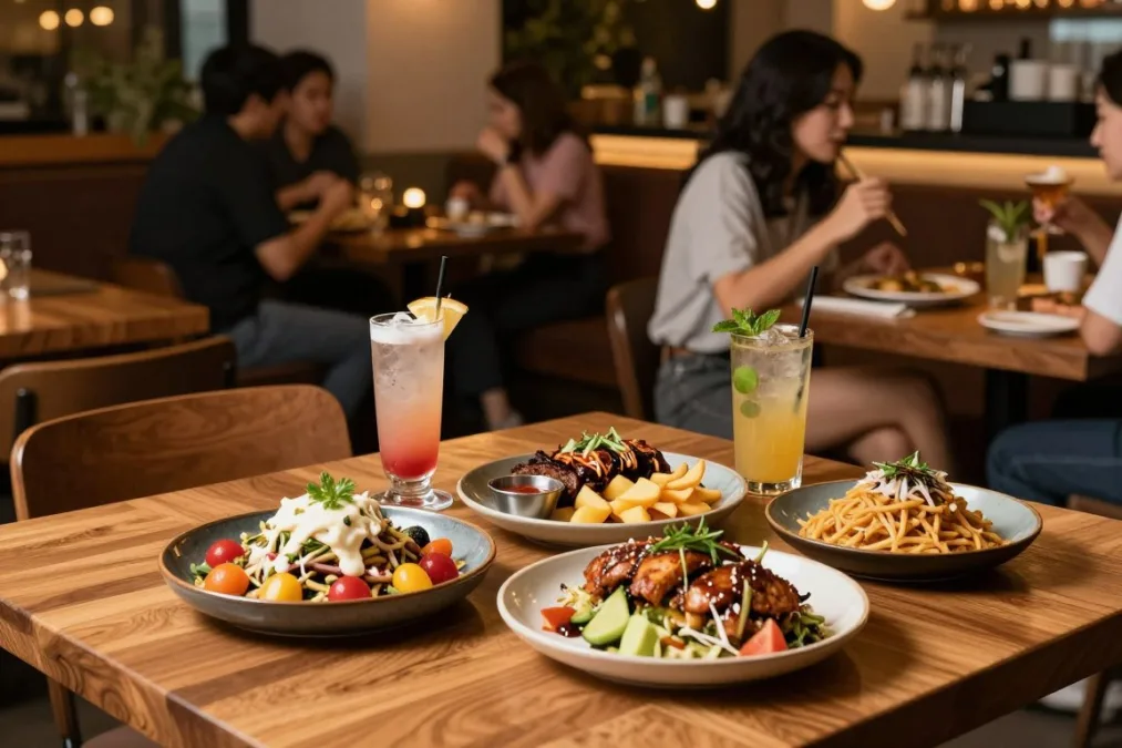 Bar Dojo cocktails and shared food in Edmonds downtown