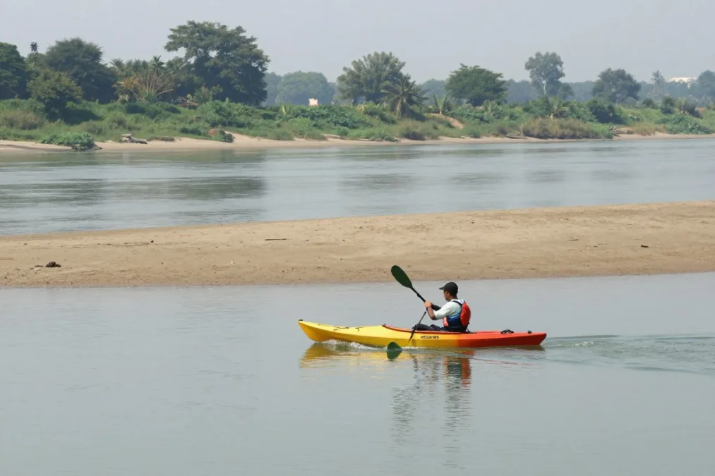 Brahmaputra River kayaking in Assam
