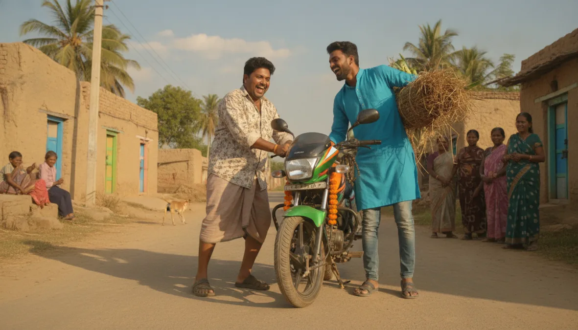 Dupahiya Indian rural comedy series inspired visual