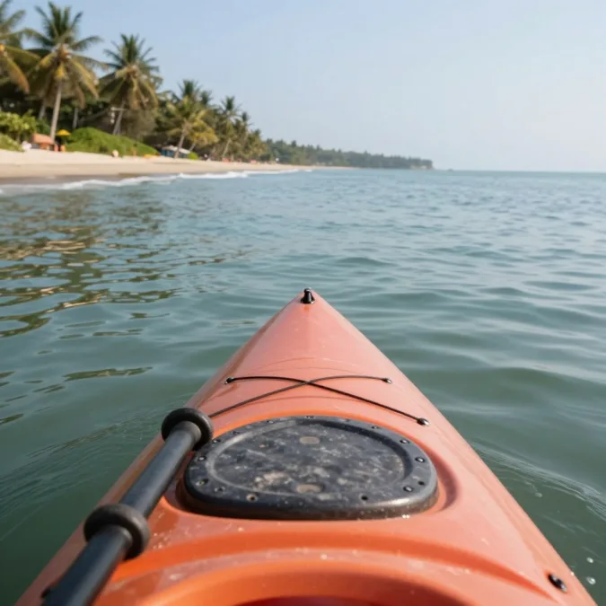 Goa kayak paddle and sea
