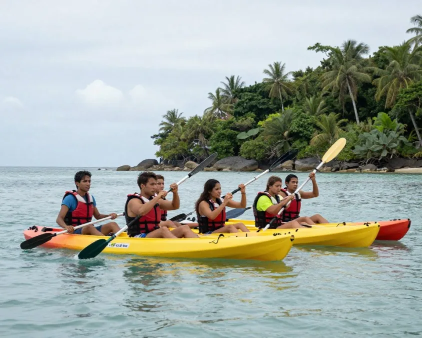 Guided kayaking in Andaman