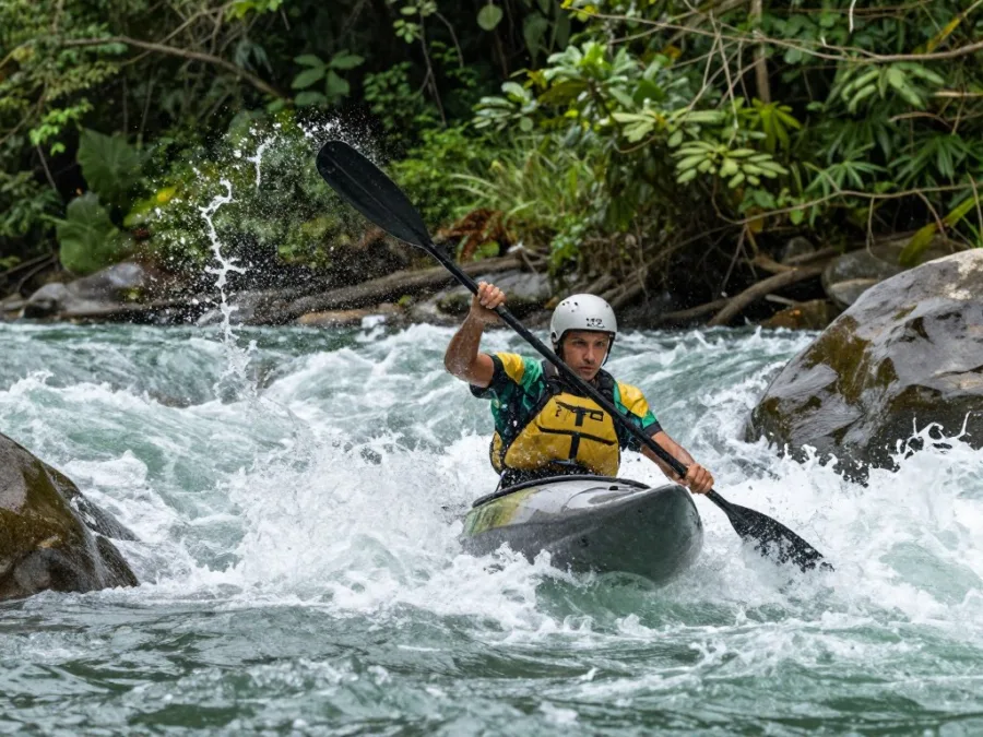 Kali River rapids kayaking