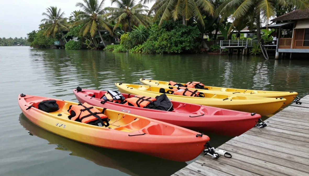 Kayaking facilities in Kumarakom