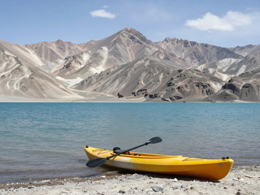 Ladakh lake kayak landscape