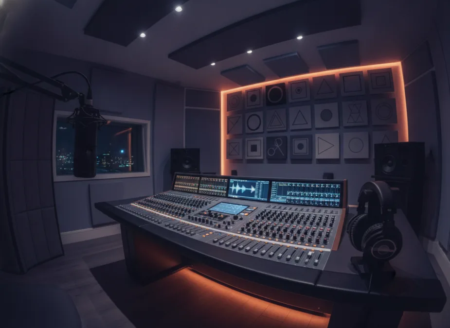 Music album production studio Music album production studio