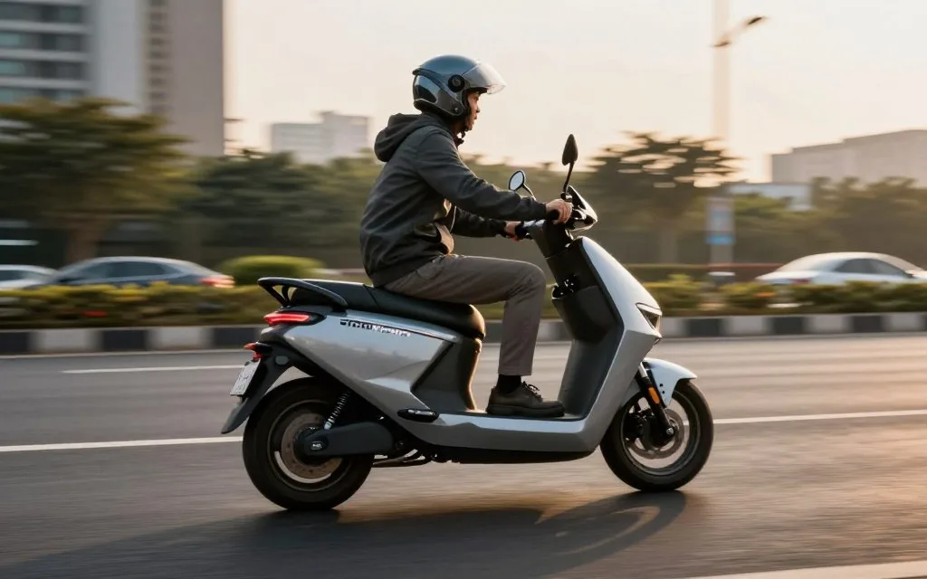 Ola S1 Pro inspired performance electric scooter on an Indian city road