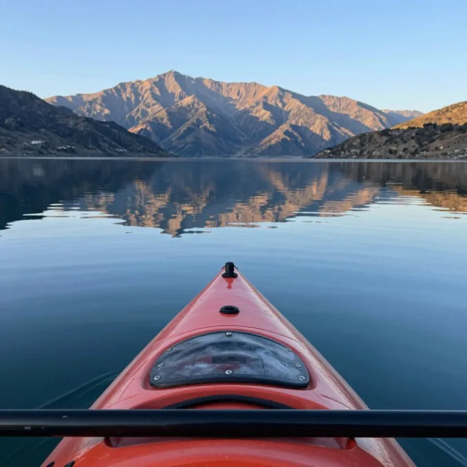 Pangong Lake kayak paddle