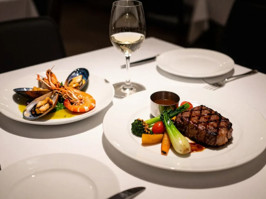 Salt Iron seafood and steak dining in downtown Edmonds