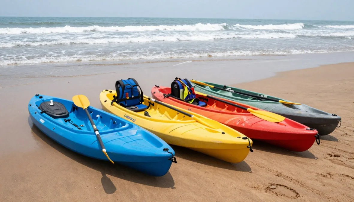 Sea kayaking equipment near Netrani