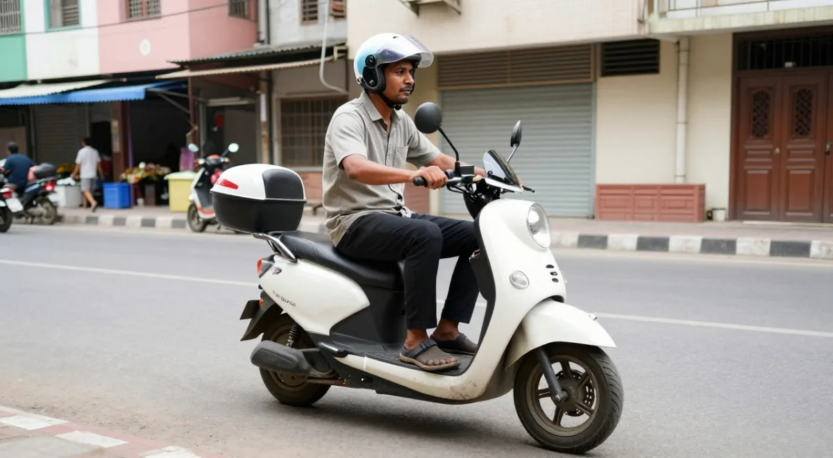 TVS iQube electric scooter used by an Indian daily commuter