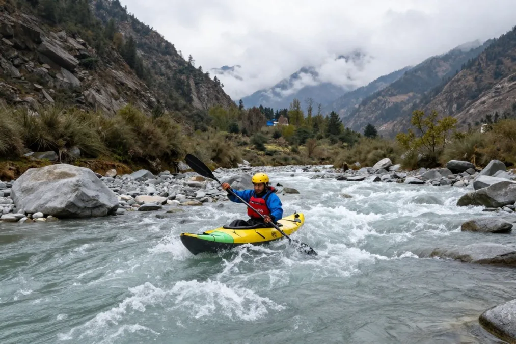 Teesta River kayaking in Sikkim