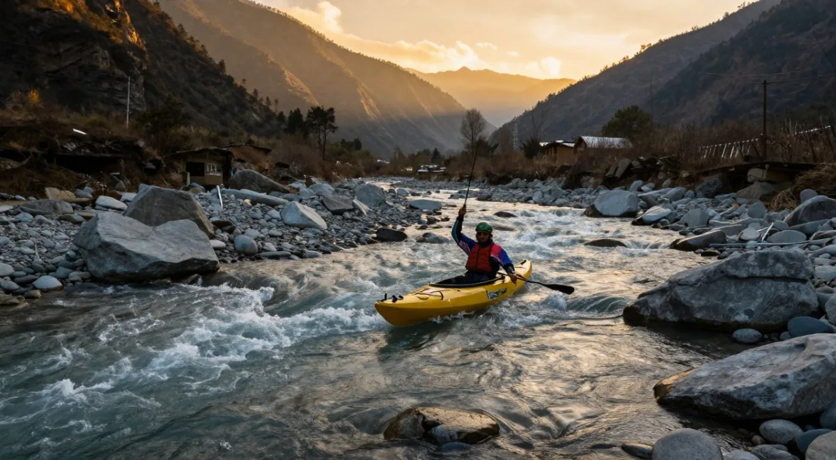 Teesta River kayaking view