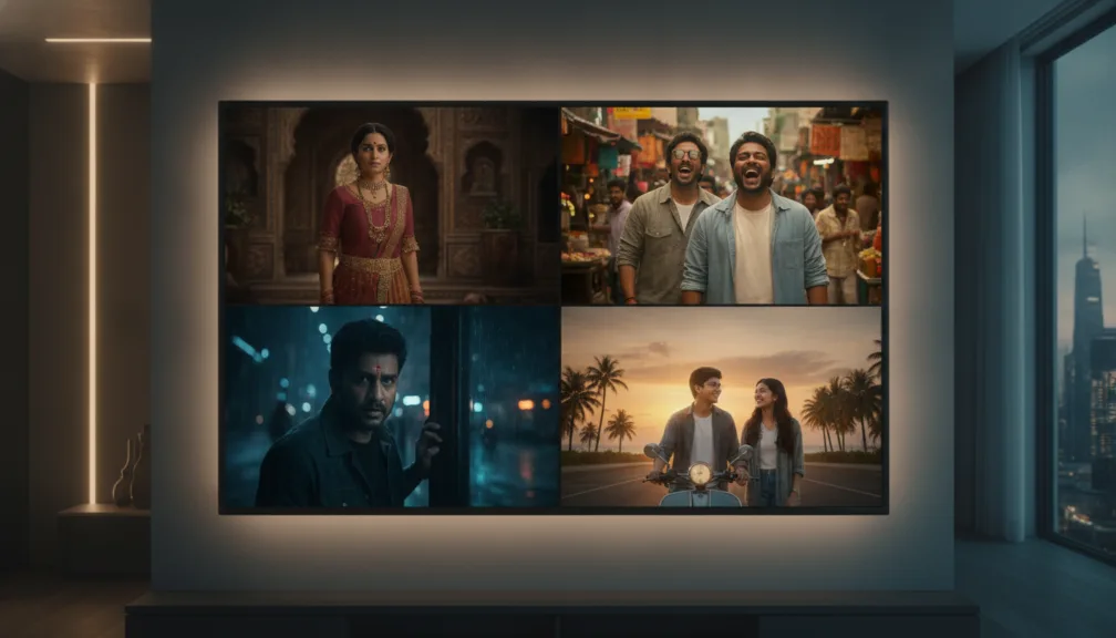 Top 10 Most Watched and Trending Indian Shows in 2026 streaming montage