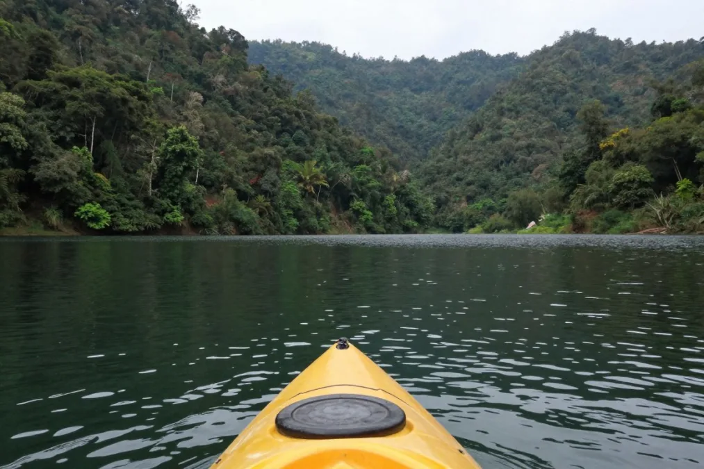Umiam Lake kayaking in Meghalaya